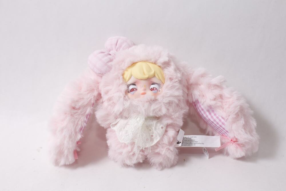 Blind Box Yomi Pink Marshmallow Bunny Plush Charm Keychain ~ 260907-WH 1136
